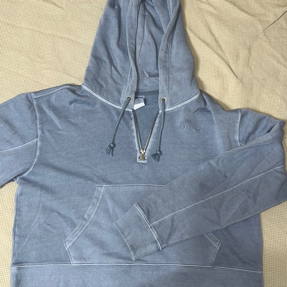 champion cropped “scuba” hoodie